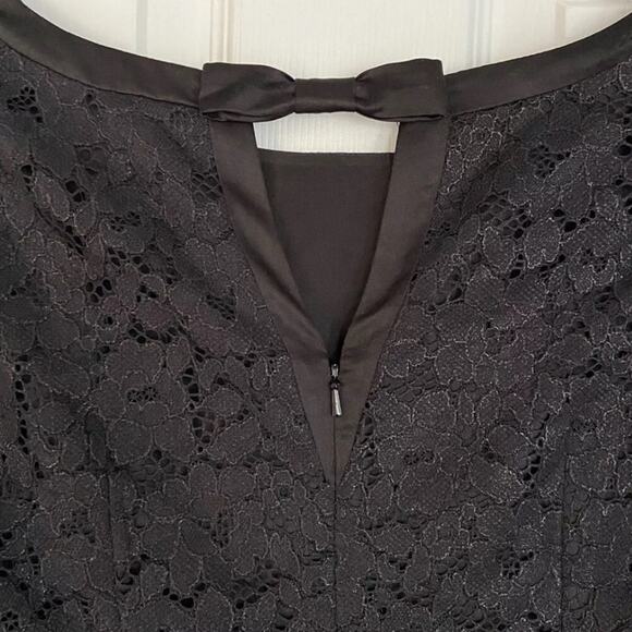 UEC LILLY PULITZER BLACK LACE SCALLOPED HEM DRESS SZ 10 - Picture 3 of 10